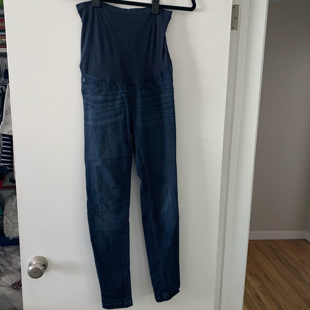 Indigo Blue Dark Wash Maternity Jeans Size S